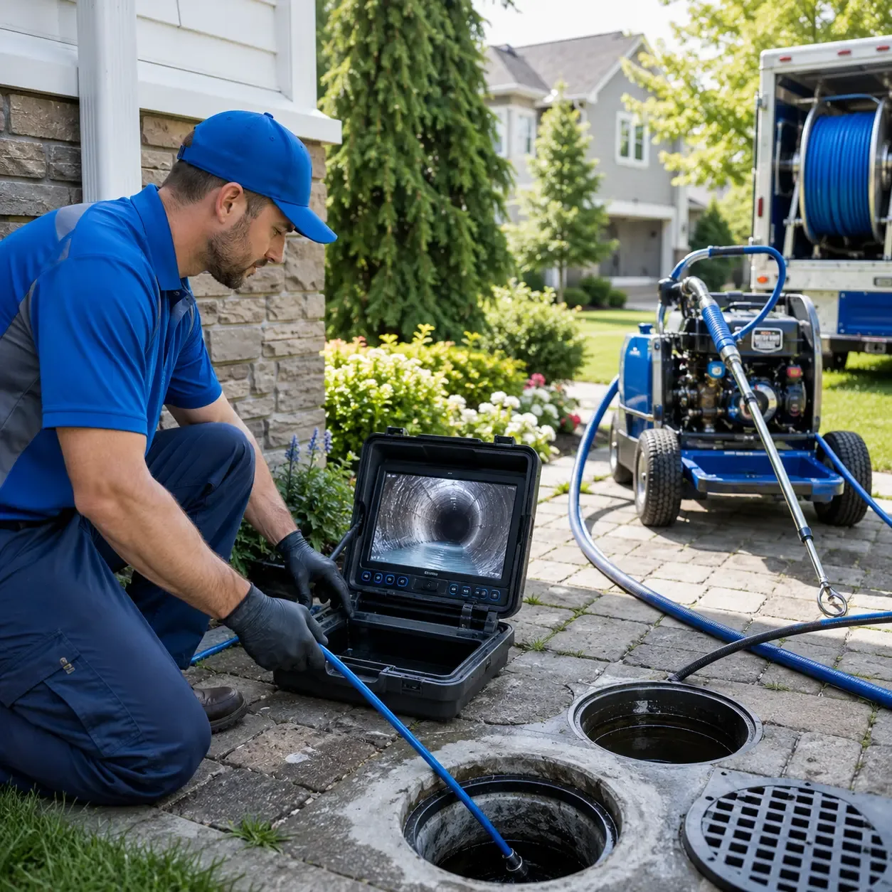 Outdoor drain cleaning professionals serving New Haven, VT