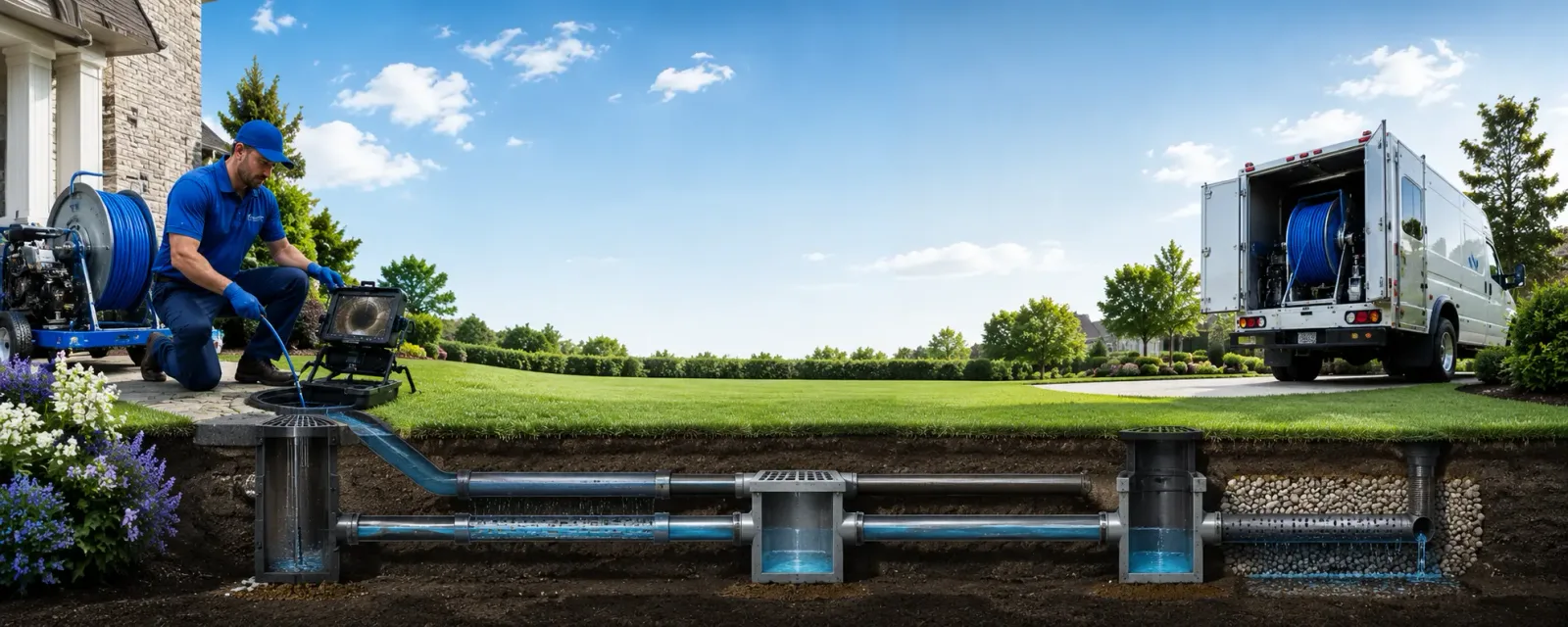 Outdoor drain cleaning information for New Haven, VT